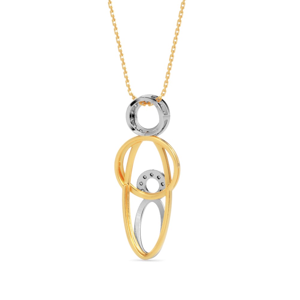 mother and infant diamond pendant necklace